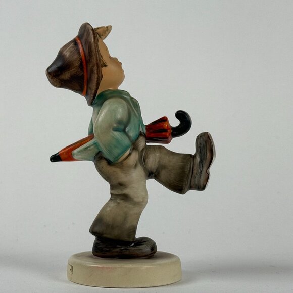 Goebel Hummel Merry Wanderer Boy Porcelain Vintage Figurine 1957-63 TMK 3 - Picture 1 of 6
